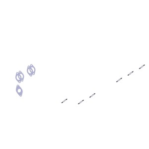 Прокладка выпускного коллектора 240-1008027 2401008027 YAMZ