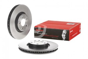 Диск тормозной AUDI A4 (07-15) передний (1шт.) BREMBO 09.B822.11 BREMBO