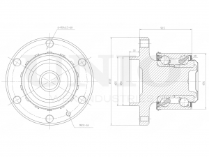 Ступица передняя (с ABS) HUB-20056 UNIO