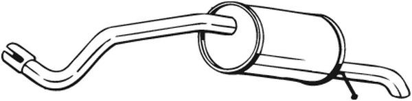 Глушитель VW Polo SKODA Fabia SEAT Ibiza (02-) (1.2) BOSAL 227-019 BOSAL