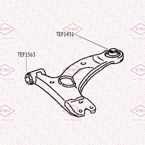сайлентблок переднего рычага передний!\Toyota Corolla <06 TEF1563 TATSUMI