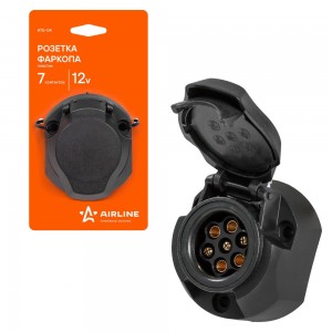 РОЗЕТКА ФАРКОПА 7 КОНТАКТОВ ПЛАСТИК ATE-04 AIRLINE