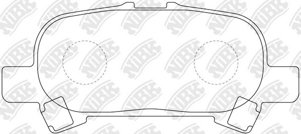 Колодки тормозные TOYOTA Avalon (99-05) задние (4шт.) NIBK PN0427 NIBK