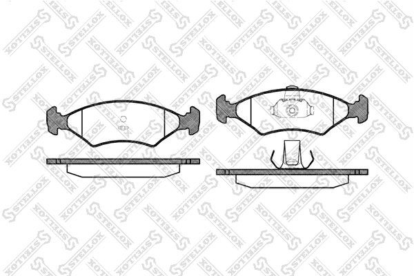 119 00=FDB206 !колодки дисковые п.\ Ford Escort 1.1-1.8D 80-90 130-000-SX STELLOX