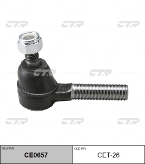 Наконечник рулевой тяги TOYOTA Land Cruiser Prado (96-) внешний левый/правый CTR CE0657 CTR
