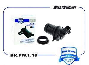 Насос омывателя стекол BR.PW.1.18 85330-60190 Toyota Camry 06-, Corolla 07-, Yar BR.PW.1.18 BRAVE
