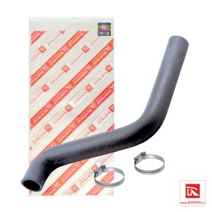 Патрубок системы охлаждения для а/м ВАЗ 1118 (верхний) "Rosteco" с хомутами 20131 ROSTECO