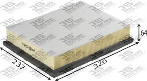 Фильтр воздушный  LEXUS GX 4,6 2010 -   TOYOTA FJ CRUISER 4,0 2010 -  A1525 A1525 JS ASAKASHI