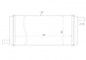 Радиатор отопителя МТЗ-1522, все МТЗ с 2016г. алюминиевый ПОАР 2112140 POAR