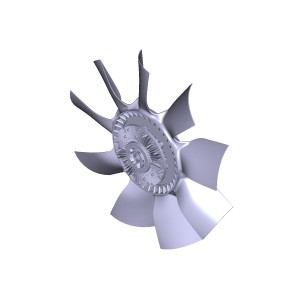 Вентилятор ЯМЗ-536 (серия 800, крыл. 650мм) с вязкостной муфтой в сборе АВТОДИЗЕ 536130801003 YAMZ