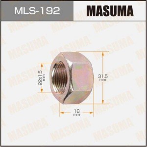 гайка колесная! M22x1.5\ Isuzu MLS-192 MASUMA
