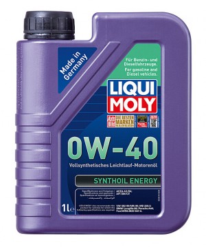LIQUI MOLY SYNTHOIL ENERGY 0W40 1Л API SN ACEA A3/B4 BMW Longlife-98 -Ford: WSS- 9514 LIQUI MOLY