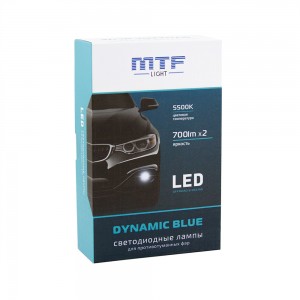Светодиодные автолампы MTF Light, серия DYNAMIC BLUE LED HB4, 5500K, ком-кт. MLHB4K5 MTF