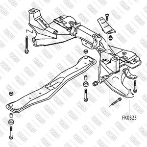 MITSUBISHI CARISMA 95-00/VOLVO S40/V40 шаровая под резьбу FK0323 FIXAR