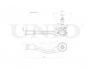 Наконечник рулевой левый SSP-10183 UNIO