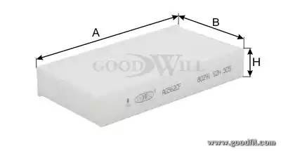 Фильтр салона AG562CF AG 562 CF GOODWILL