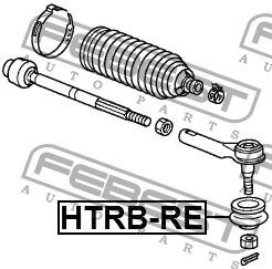 Пыльник рулевого наконечника HONDA CR-V RE3/RE4 2007-2012 HTRB-RE HTRB-RE FEBEST