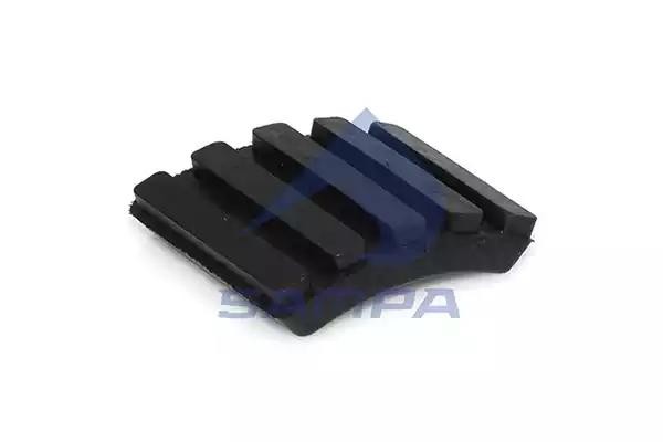 Накладка педали SCANIA сцепления,тормоза (65х60х12) SAMPA 040077 SAMPA