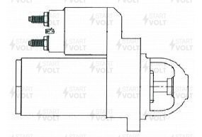 Стартер для а/м Hyundai SolariS(10-)/i30 (07-)1.4i/1.6i (Z8, M6)0,9кВт LST0826 LST 0826 START VOLT