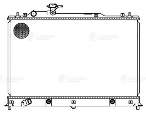 Радиатор MAZDA CX-7 (07-11) охлаждения двигателя LUZAR LRC 251LL LUZAR