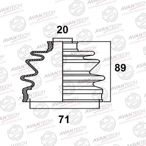 Пыльник привода Avantech BD0601 AVANTECH