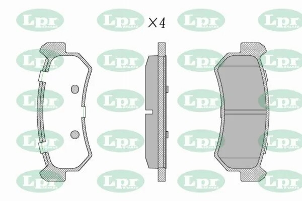 Комплект тормозных колодок CHEVROLET LACETTI 07-/DAEWOO NUBIRA 05P1199 05P1199 LPR