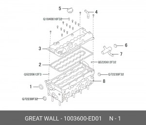 Сальник распредвала GREAT WALL Hover H5 OE 1003600-ED01 GREAT WALL