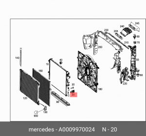 MERCEDES BENZ W205 (2013>) A 000 997 00 24 MERCEDES BENZ