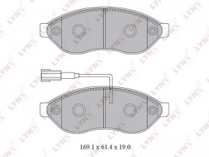 Колодки тормозные передние подходит для CITROEN Jumper, FIAT Ducato, PEUGEOT Box BD-2828 LYNXAUTO