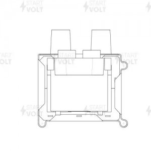 Катушка зажигания модуль для а/м ГАЗ 406 дв.,УАЗ 409 дв. "STARTVOLT" два вывода  SC 0310 START VOLT