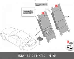 блок управления телекоммуникаций!\BMW 1' f20/lci/f21/f40/f52/2' f22/f23/f45 84 10 2 447 710 BMW