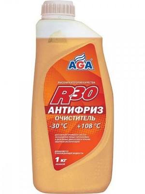 Антифриз оранжевый -40C 946мл/1кг очиститель для промывки системы охлаждения AGA AGA045R AGA