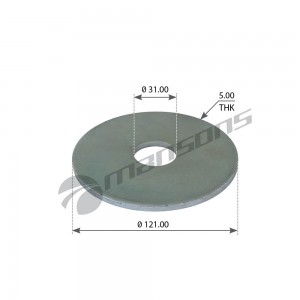 BPW крепления полурессоры 31x121x4.75 300.176 MANSONS