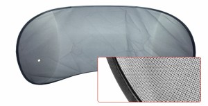 Шторка автомобильная для заднего стекла 100х50см присоска черная сетка 1шт. AVS 43093 AVS