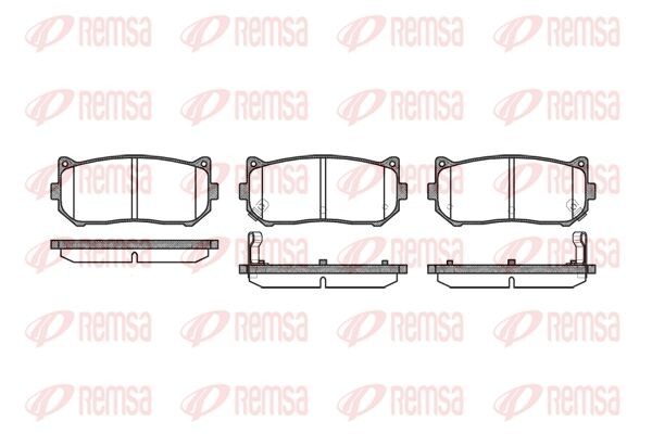 Колодки тормозные дисковые зад Kia Shuma 98>/Clarus 1.5i-2.0i с ABS 96-00 064902 REMSA