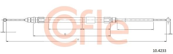 Трос стояночного тормоза задн BMW F30/31/34 12- 92104233 92104233 COFLE