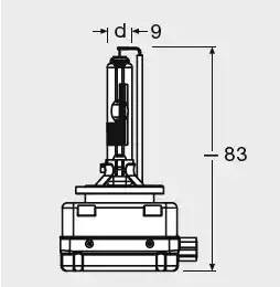 лампа XENARC ORIGINAL! 1шт. (D1R) 85V 35W PK32d-3 качество ориг. з/ч (ОЕМ)\ 66150 OSRAM