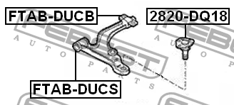 Сайлентблок FTAB-DUCB FTAB-DUCB FEBEST