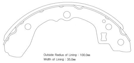 Колодки тормозные бар. KIA SPECTRA(ИЖ)/SEPHIA/SHUMA (200x36) SA053 SA053 SANGSIN