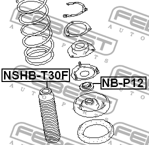 Пыльник амортизатора NSHB-T30F NSHBT30F FEBEST