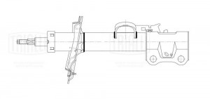 Амортизатор Geely Atlas (16-) 2.0i (стойка) перед. прав. (AG 30354) AG 30354 TRIALLI