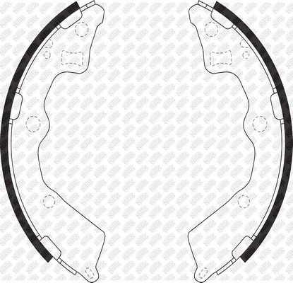 Колодки тормозные KIA Picanto (04-) задние барабанные (4шт.) NIBK FN0618 NIBK