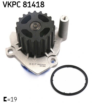 Насос водяной VW Golf,Passat,Touran AUDI A3,A4,A6 SKODA Octavia (1.4/1.9/2.0 TDI VKPC81418 SKF