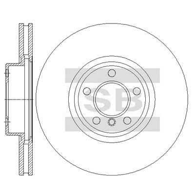 Диск тормозной SD5224 SD5224 SANGSIN