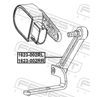 ТЯГА ДАТЧИКА ПОЛОЖЕНИЯ КУЗОВА РЕМКОМПЛЕКТ 1623-002RL 1623-002RL FEBEST