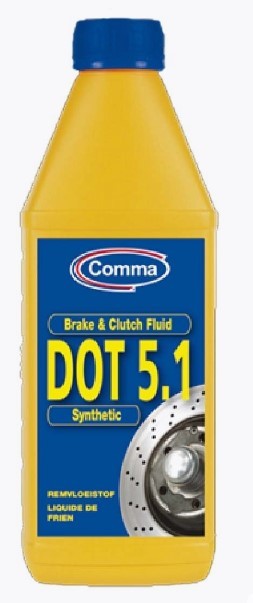 COMMA DOT 5.1 BRAKE FLUID (1L) жидкость тормозная! DOT 5.1\ BF51L COMMA