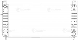Радиатор охл. для ам Cadillac Escalade (01-),(06-),Chevrolet Tahoe (99-),(06-) A LRC 0565 LUZAR
