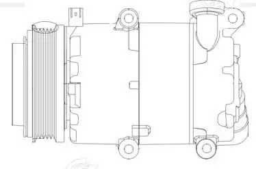 Компрессор кондиц. для а/м Ford Focus II (05-) 1.8i/2.0i LCAC1020 LCAC1020 LUZAR