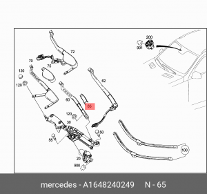 колпачок MERCEDES A 164 824 02 49 MERCEDES BENZ
