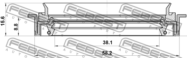 CHRYSLER SEBRING/DODGE STRATUS (2001-2006) ПЕРЕДНЕЙ ПОЛУОСИ 95JFZ-40581016C FEBEST
